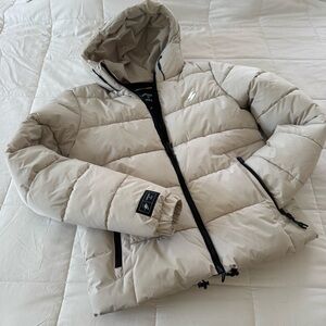 Superdry Hooded Sports Puffer Jacket Size M